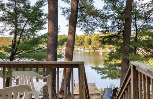 Big Pond Cabin | Lakefront Cabin Retreat with Kayaks & Fire Pit