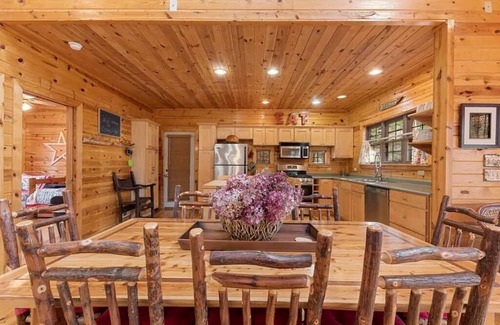 Lakeside Cabin | CEDAR LODGE HIDEAWAY: Private pool, private beach, fireplace, & firepit.