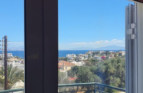Souvala Apartment | Apartment 'Anthippi's Sea View' with Sea View, Wi-Fi and Air Conditioning