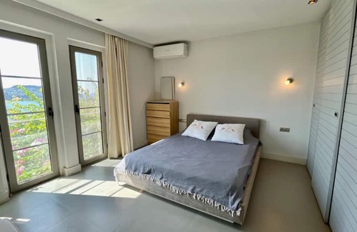 Gundogan Villa | Villa w Sea View Terrace 5 min to Beach in Bodrum