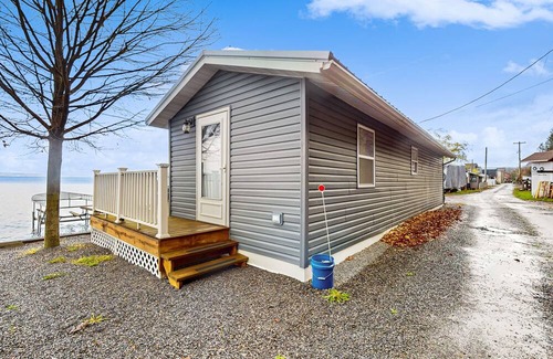 Town of Ledyard House | Lakefront home with private dock, lake views, deck, grill, streaming, & 1 kayak