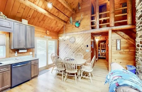 Trenton Cabin | Silver's Log Cabin w/ Fire Pit near Acadia National Park