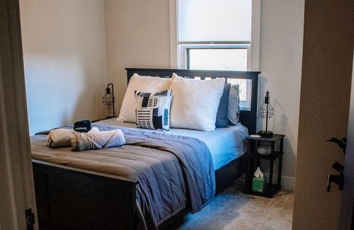 Simpsonville House | Downtown Bungalow with king ensuite, coffee station, laundry, & wifi,