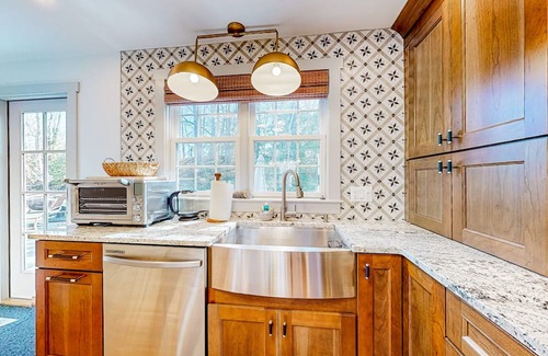 Falmouth House | Newly renovated home near downtown & beaches with firepit, grill, large patio