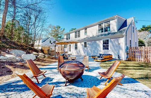 Falmouth House | Newly renovated home near downtown & beaches with firepit, grill, large patio