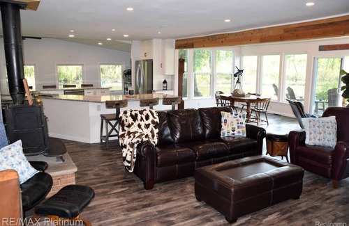 Unadilla Township House | Quiet lakefront property, up north feel, on/off water activities, pet friendly