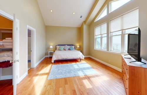 Shelter Cove House | Dog-friendly wave-view home with beach access, firepit, grill, & enclosed yard