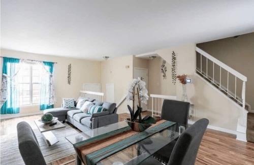 Wheaton House | Convenient Living: Walk to Metro TV in Bedroom. Ideal for a Restful Sleep