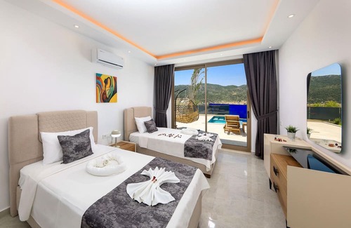 Sarıbelen Villa | Villa Taha in Kas with 3 bedrooms and 3 bathrooms