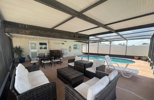 Hudson Beach Estates House | Backyard Retreat, located on saltwater canal- minutes from beach, restaurants...