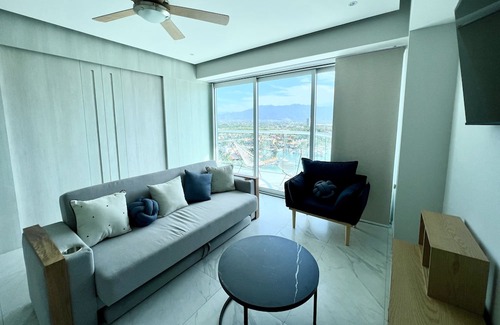 Isla Iguana Apartment | Estudio Torre Nautico Moderno con Vista a Marina Vallarta