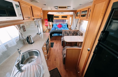 Bonney House | Waves & Whimsy: Pet Friendly Lakefront Caravan Stay at Coorong Island