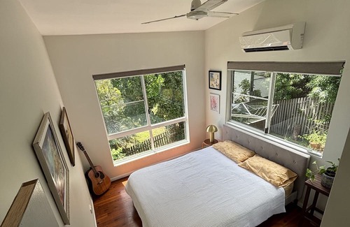Yeppoon House | Yeppoon beachside oasis with epic island views, gorgeous breezy deck & air con