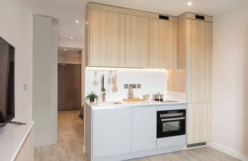 Fairfield Apartment | Scandi Studio Apt w/Premium Amenities | StayCozy