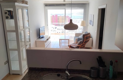 Poris de Abona Apartment | Vacation 'Vista Bahia' with Sea View, Shared Pool and Wi-Fi