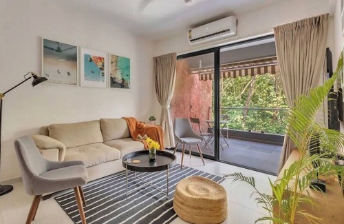 Vagator Apartment | Nistula: Luxury Apartment 11 with Common Pool in Assagao