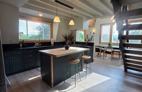 Boyne Falls House | Designer A Frame. Only 15 mins from Petoskey and Boyne Mountain. Stunning views.