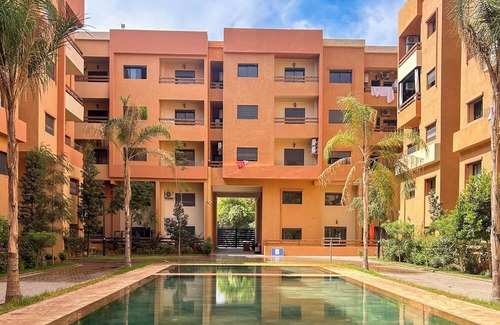 Ain Mezouar Apartment | Spacious 4BR Duplex in Marrakech with AC, Parking and Pool Access
