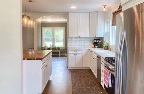 Gouverneur House | Charming 3-bedroom house in Gouverneur with private basketball court.