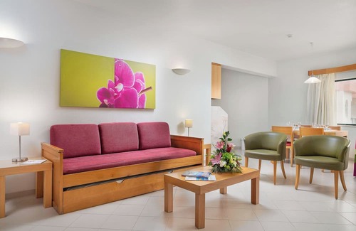 Oura Hotel | Spacious Family Apt w/Balcony, Kitchenette & Pool – 5-min Walk to Beach