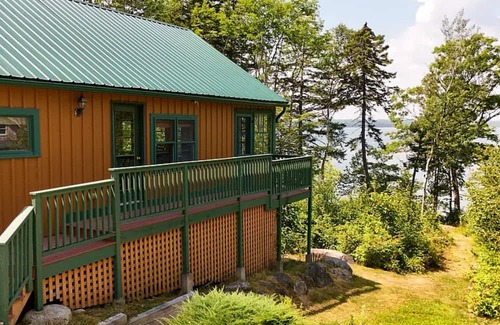 Bar Harbor Cabin | Waterfront Cabin with Unobstructed View of Frenchmen’s Bay. Just a few miles from Acadia National Park & Downtown Bar Harbor | Sleeps 6
