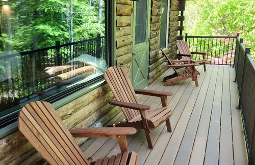Great Barrington House | Modern Luxury Log Cabin near Ski Butternut in Great Barrington