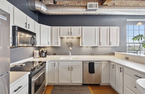 Grand Rapids Condo | Beautiful 2-bedroom condo overlooking downtown Grand Rapids with rooftop deck.