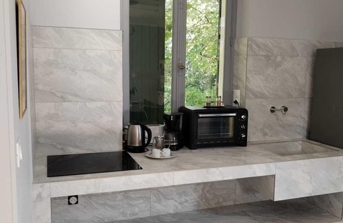 Nemours Apartment | The charming “Belvédère” gîte offers a romantic getaway by the Loing river.