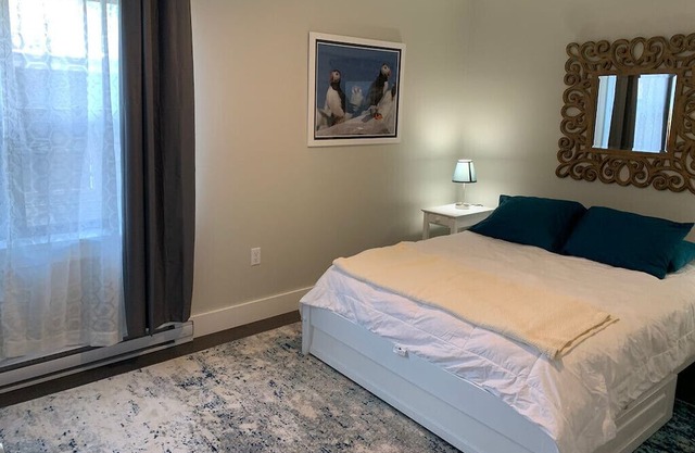 Beautiful, spacious one bedroom suites in downtown Bar Harbor, Maine.