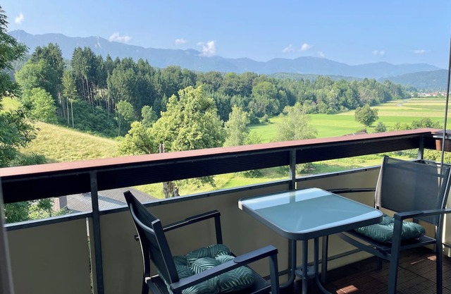 Modern oasis with panoramic view