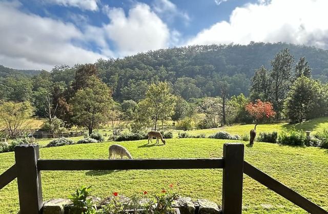 Wollombi Country House set in a private 4 acre garden estate with rural views.