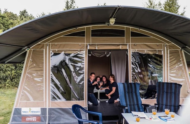 Nice tent lodge on a campsite