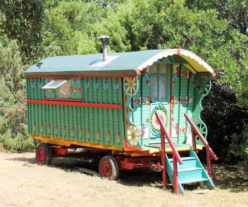 Roulotte tout confort à La Ferme Blandine