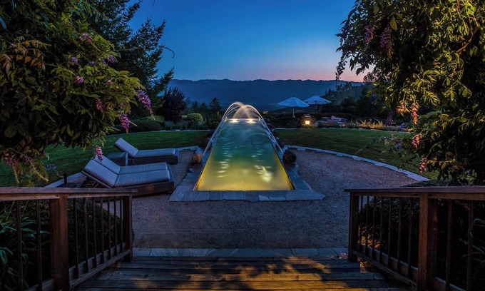 Angwin House | Very private, oversized vineyard Estate, 5 bedrooms, views over Napa Valley pool