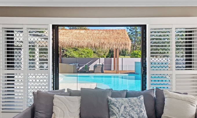 Buderim House | Resort Style 5 bedroom stunner with pool 5 minutes to Mooloolaba beach