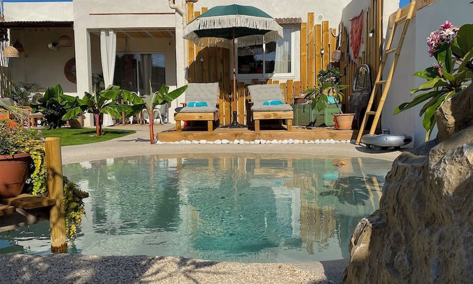 Maraussan Villa | Villa Tropical Lodge Spa Sauna Piscine Lagoon Pour un Voyage Extraordinaire !!!