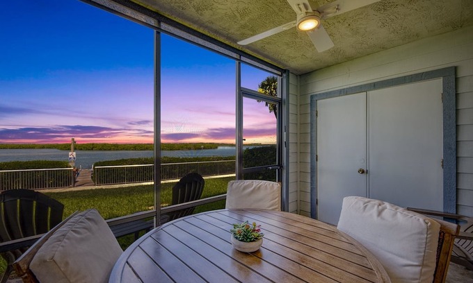 Bethune Beach Condo | Riverfront / Boat Dock / Pool / Walk to Beach / Cedar Island Club