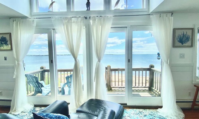 Fairhaven House | Private Ocean Front Beach House with 4 bedrooms Sleeps 8 Has a Mooring