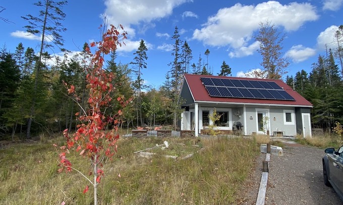Truro House | Nova Scotia Nature nest - Net-Zero + Passive House Small Home for 2 - Tour NS