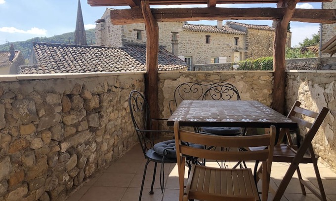 Saint-Sauveur-de-Cruzieres Cottage | LA CONFISERIE with private terrace and barbecue/shared swimming pool