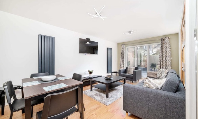 East Ham South Apartment | Sleek 2BR with Patio an East Ham comfort