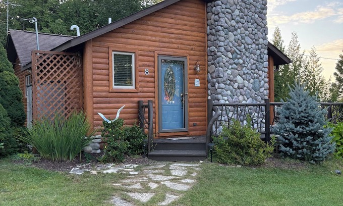 Indian River Cabin | Log Cabin on a Canal of the Indian River between Burt and Mullet Lake