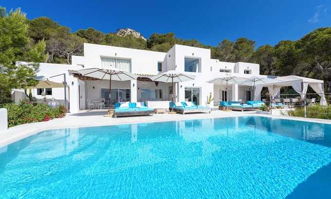Sant Josep de sa Talaia House | HOUSE WHITE PEARL IN ESt CUBELLS IBIZA 6 ROOMS AND BATHROOMS AND AMAZING SEA VIEW