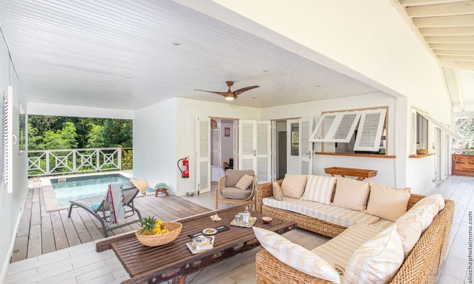 Le Diamant Villa | Villa Pitaya, Swimming pool, tropical garden, 7 bedrooms