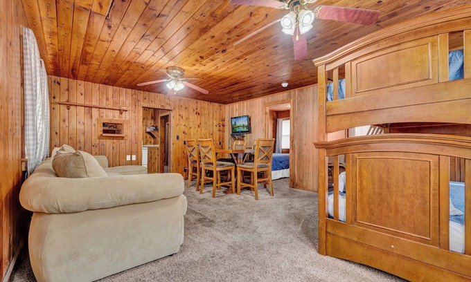 Smithville Cabin | Lake Front Lodge With a Pool and Bar & Grill