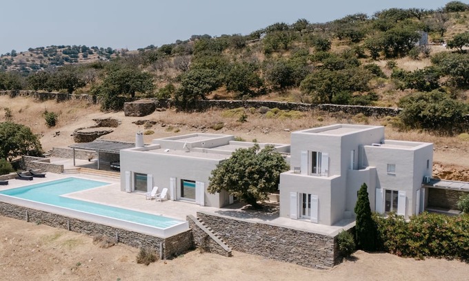 Kea Villa | Exclusive 4-Bedroom Villa in Kea with private pool and cinematic sea views