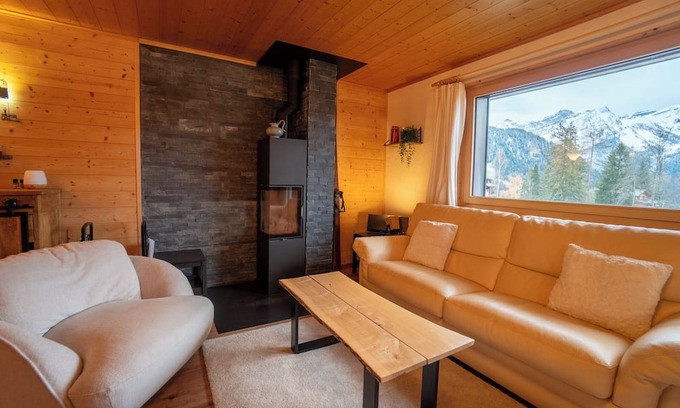 Barboleusaz Apartment | The apartment is located on Place de la Barboleuse in Gryon, close to all shops, the train station,