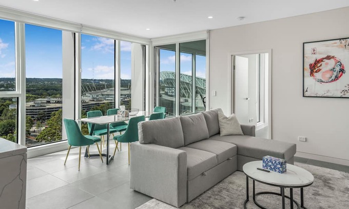 Sydney Olympic Park Apartment | New Luxorius Panoramic 2BR Apartment next to Accor Stadium